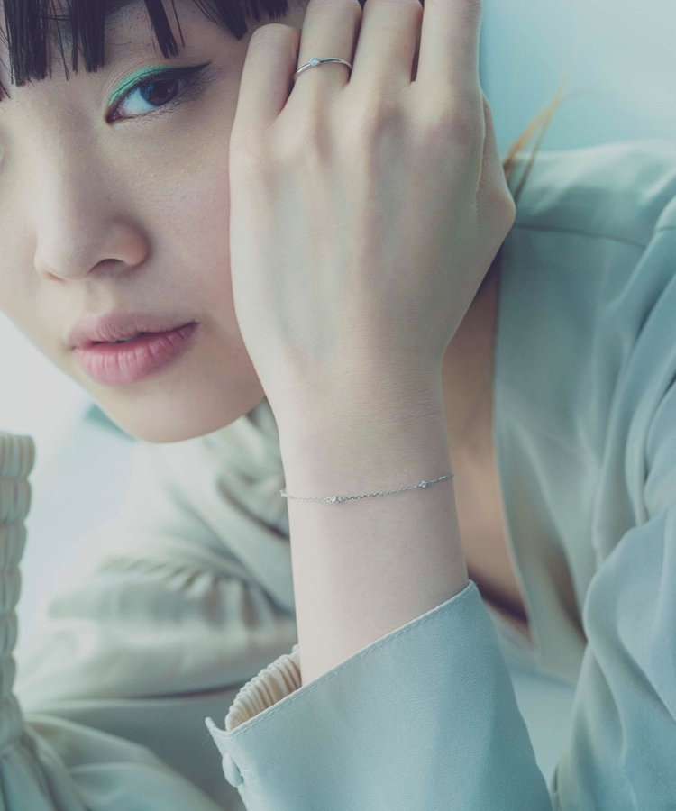 瑞々しい プレナイト(葡萄石) 12mm グラデーション ブレスレット