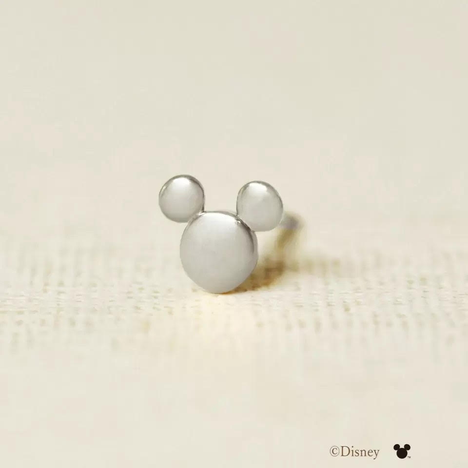 [ セカンドピアス] Ptミッキーマウス　アクアマリンハーフセカンドピアス TAKE-UP ONLINE SHOP/テイクアップ公式オンラインショップ
